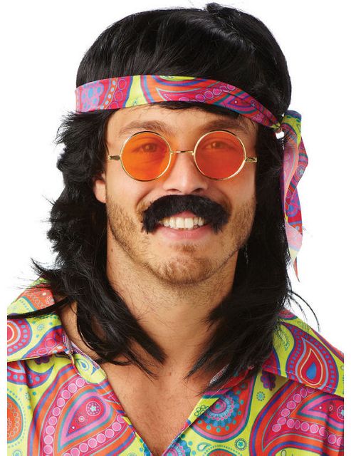 Image of 70s Moustache Black