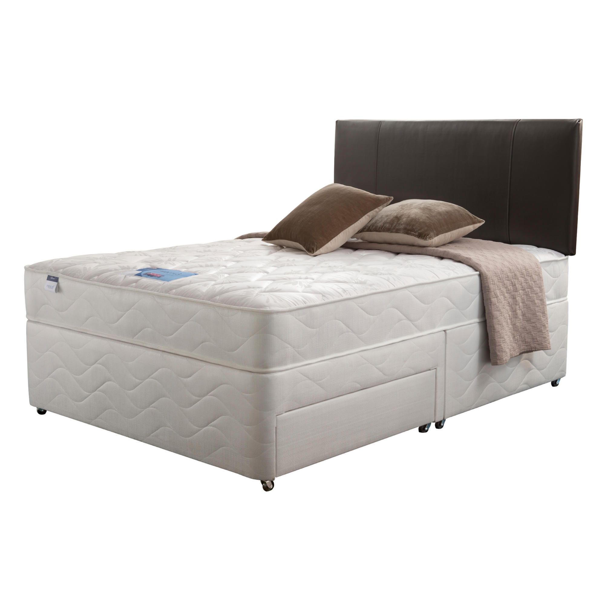 Silentnight Miracoil Kingston Double Non Storage Divan set at Tesco Direct