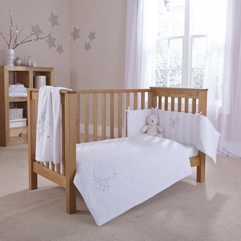 Image of Clair De Lune Starburst 2 Piece Bedding Set - White - White