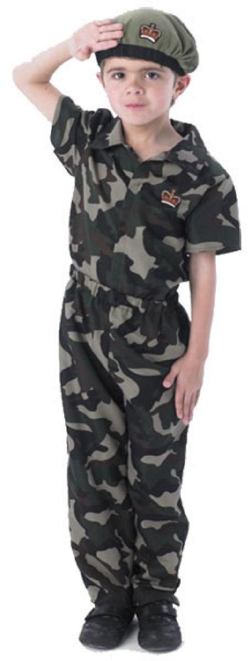 Image of Soldier - Child Costume 4-5 Years