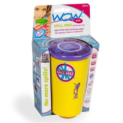 Image of Wow Cup Spill Free Drinking Cup *yellow*
