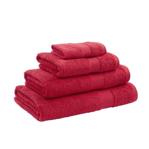 Image of Catherine Lansfield Home Egyptian Towel Bath Sheet, 90x140, Red