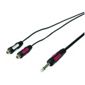 Twin 2 X Phono RCA To 1/4 Inch 6.35mm Jack Cable Lead 6M