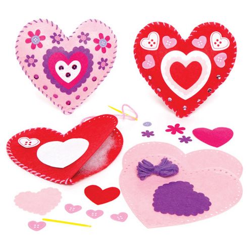 Image of Mother's Day Crafts Heart Cushion Sewing (2 Pcs)