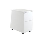Jemini Moda 2-Drawer Under Desk Mobile Pedestal White KF73461