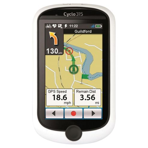 Image of Mio Cyclo 315 Cyclists Sat Nav, 3" Lcd Touchscreen, Uk Mapping