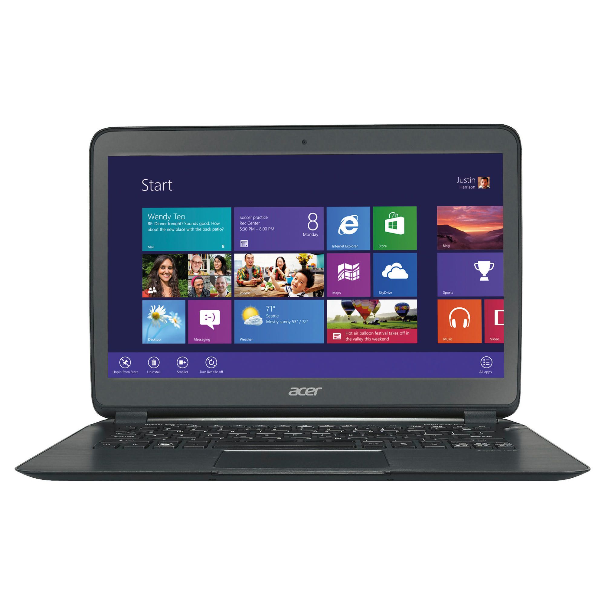 Acer S5-391 15.6-inch laptop, Intel Core i5, 4GB RAM, 128GB HDD, Windows 8