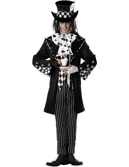 Image of Adult Dark Mad Hatter Costume Medium
