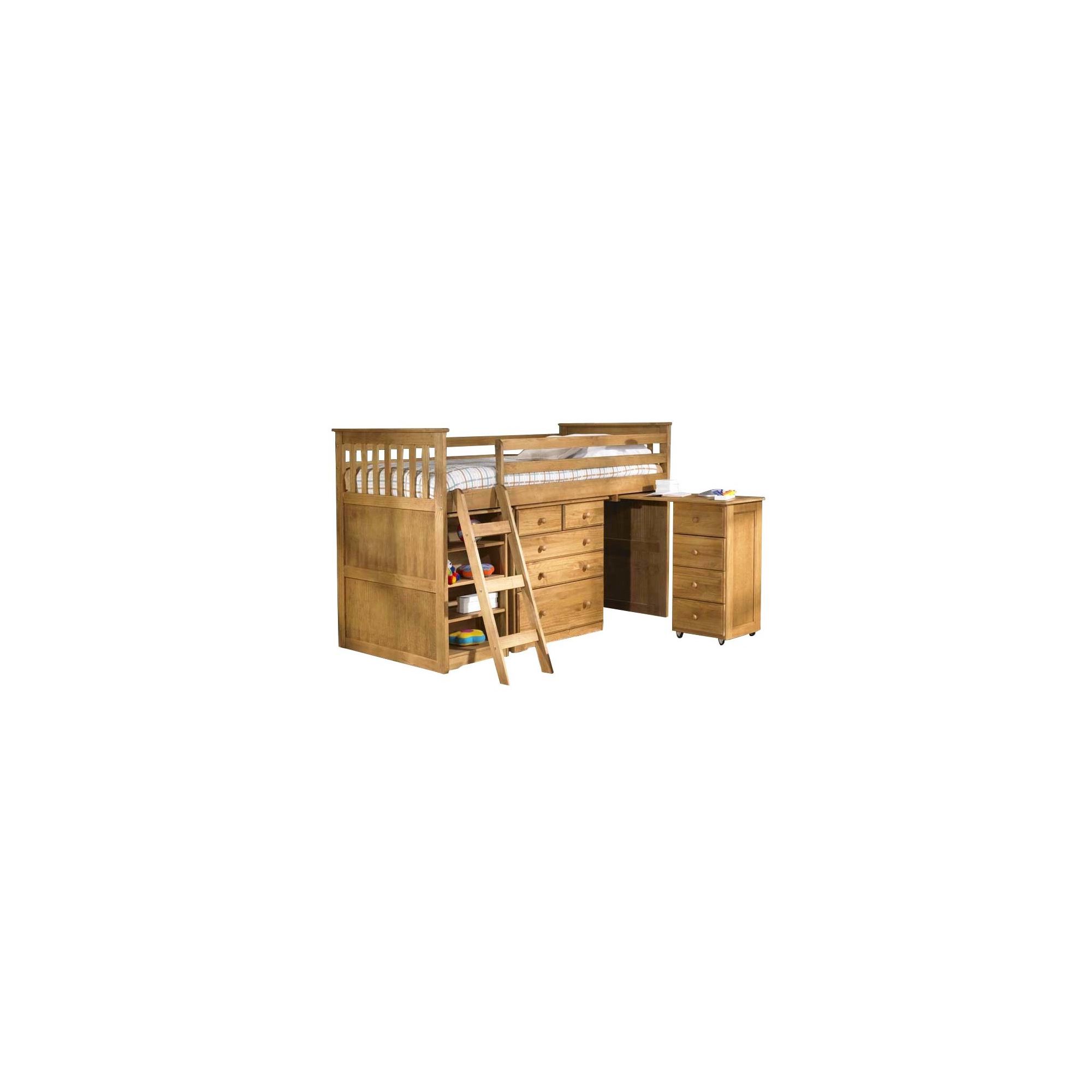 Amani Mid Sleeper Cabin Bed - Waxed Pine at Tesco Direct