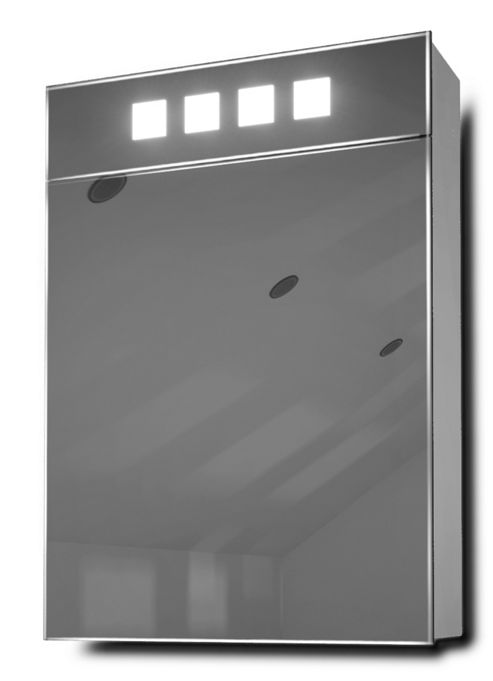 Image of Diego Corner Cabinet Mirror With Shaver Socket And Sensor K147