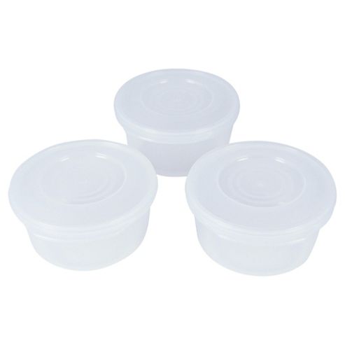 Image of Tesco Value 250ml Food Containers, Set Of 3