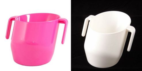 Image of Doidy Cup - Cerise And White - 2 Items