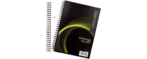 Image of Cambridge Recycled A5 Wirebound Notebook 100 Pages 400020509
