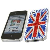 Blue Red Union Jack FunkGem Back Cover Case - Apple iPhone 4