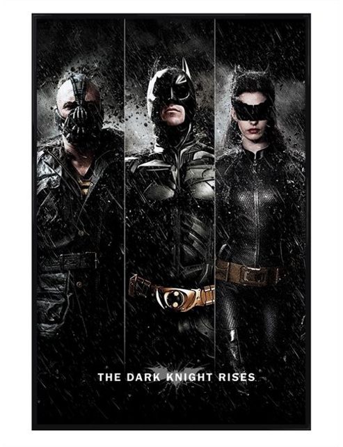 Image of Gloss Black Framed Batman: The Dark Knight Rises Terrifying Trio! Poster