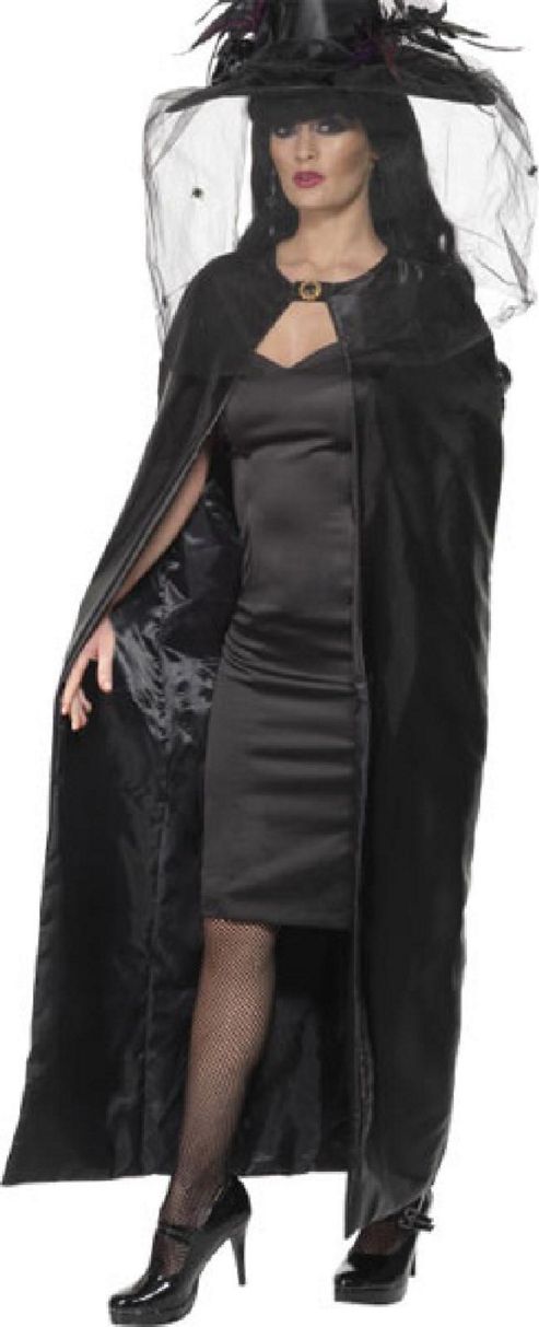 Image of Reversible Cape Black - Adult Costume Size: 8-12