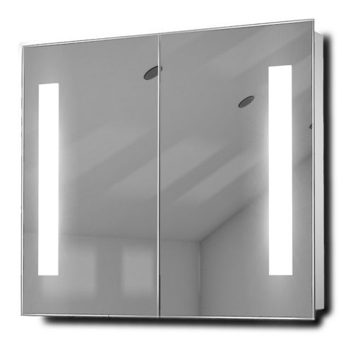 Image of Duo Demister Fluorescent Bathroom Cabinet With Demister Pad, Sensor & Shaver K80