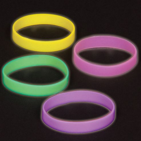 Image of Glow In The Dark Wrist Bands (pack Of 10)