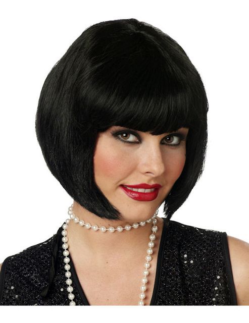 Image of Adult Flapper Black Wig