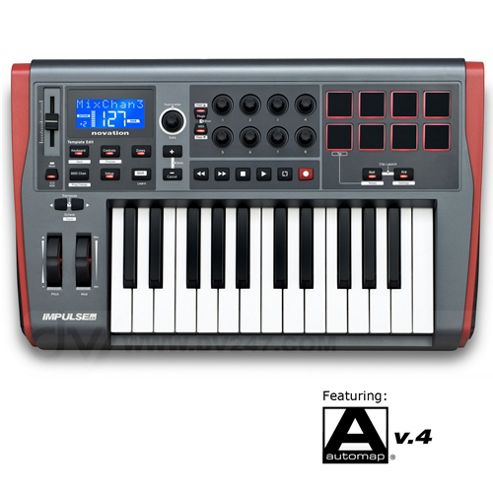 Image of Novation Impulse 25 Note Usb Midi Controll