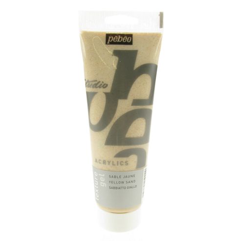 Image of Pebeo Studio Acrylic - Yellow Sand Texture Gel