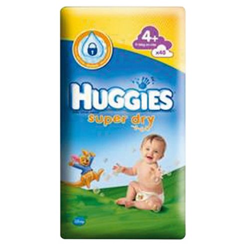 Image of Huggies Super Dry 4 Economy Pack 48 Nappies