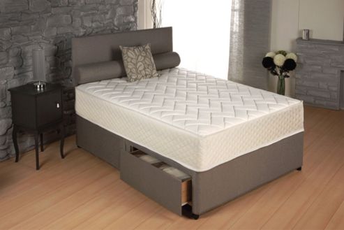 Image of Vogue Beds Memory Touch Pocket Oasis 1000 Platform Divan Bed - Small Double / Without Drawer