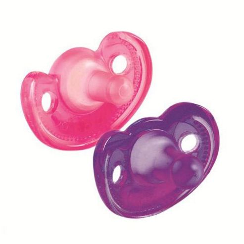 Image of The First Years Gumdrop Soother - 2pk Girl 0-3m+