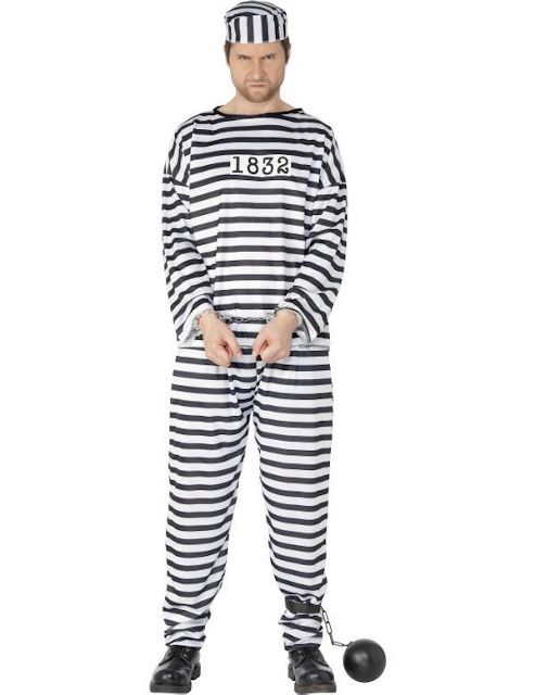 Image of Adult Budget Convict Costume Extra Large
