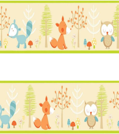 Image of Forest Friends Wallpaper Border