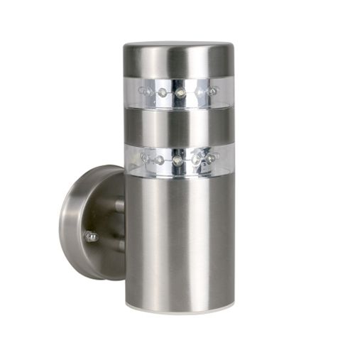 Buy Modern Telford Outdoor IP44 LED Wall Light Fitting in Brushed Chrome from our Wall & Porch ...