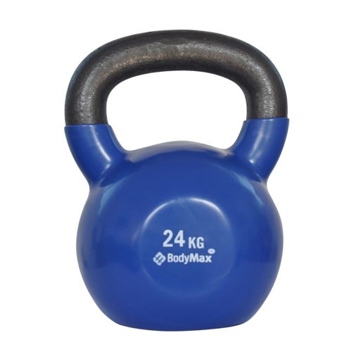Image of Bodymax 24kg Vinyl Coated Kettlebell (blue)