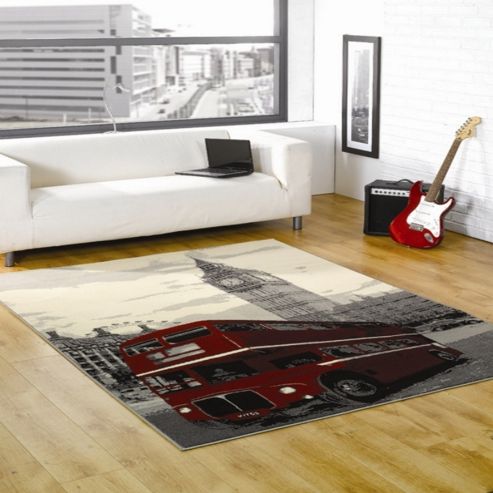 Image of Retro Funky Big Smoke Multi 120x160 Cm Rug