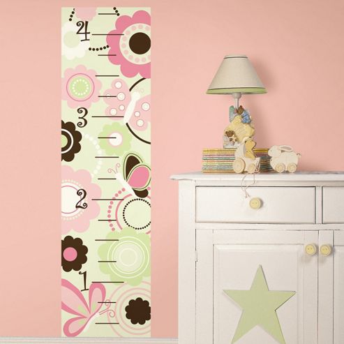 Image of Wallpops!wallartforbaby Butterfly Garden Baby Growth Chart Wall Stickers