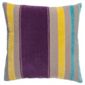 F&F Home Stitched Stripe Cushion, Grape