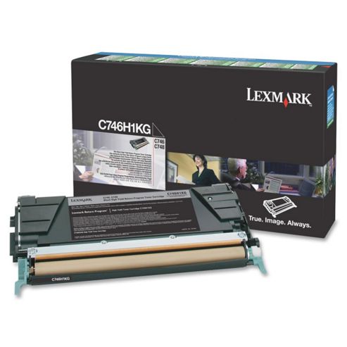 Image of Lexmark C746h1kg High Yield Toner Cartridge - Black