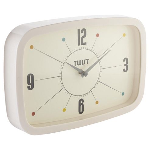 Image of Tesco Twist Retro Clock