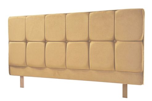 Image of Humza Amani Milan Upholstered Headboard - Small Single 2ft6 - Stone
