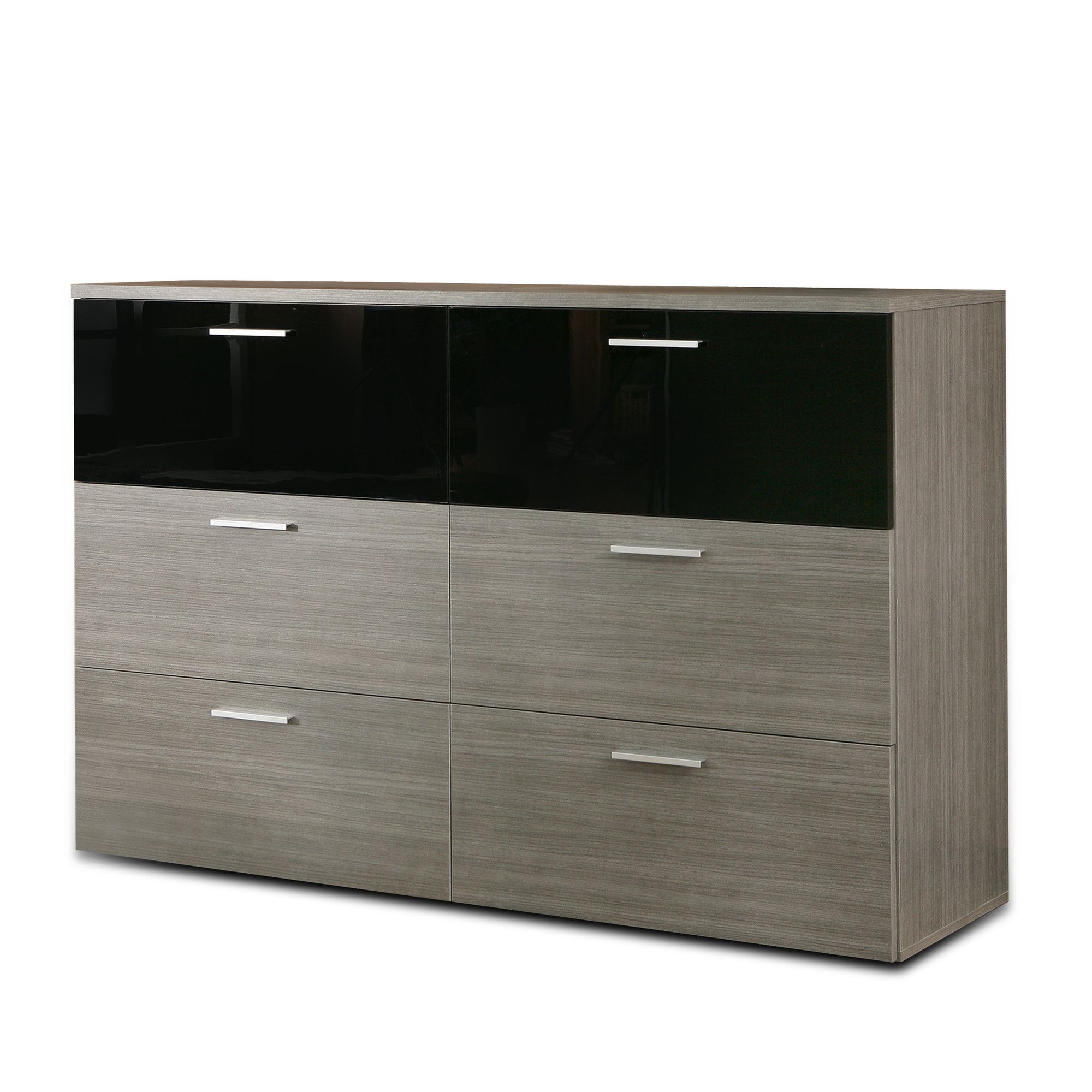 Ideal Furniture Cellini Six Drawer Chest in Grey at Tesco Direct