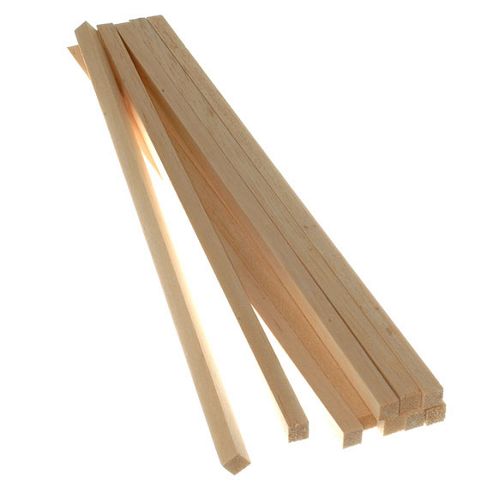 Image of Balsawood 12.6 X 12.6 X 450 Mm Bulk Pack 10