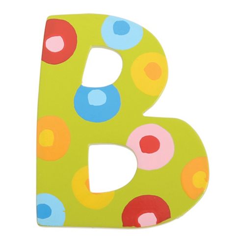 Image of Tatiri Ta302 Spots And Stripes Wooden Letter B