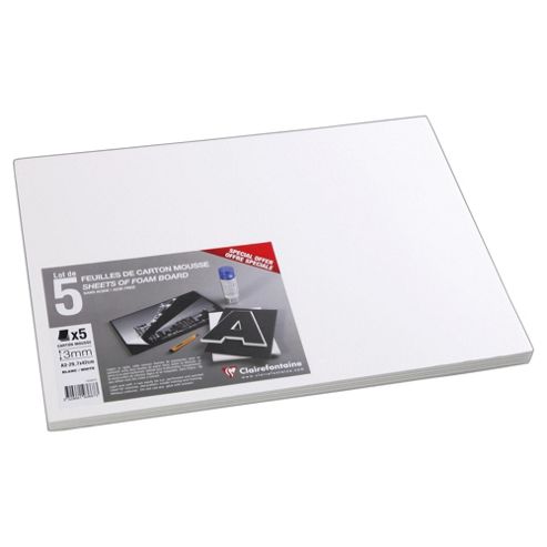 Image of Set 5 Foam Boards 3mm A3 White