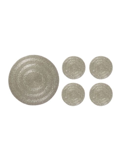 Image of Linea Silver Halo Napkin Rings Set Of 4
