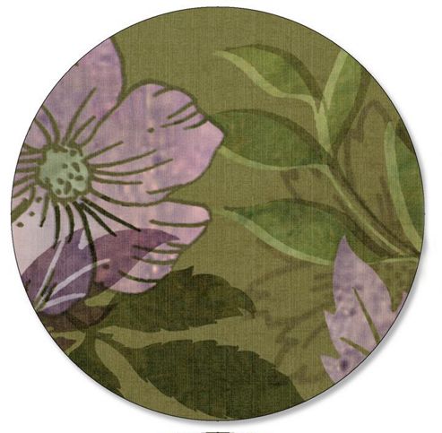Image of Pimpernel Autumn Green Round Coasters, Set Of 4