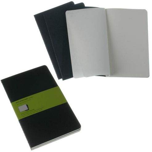 Image of Moleskine Cashier Large Plain 3 Pack