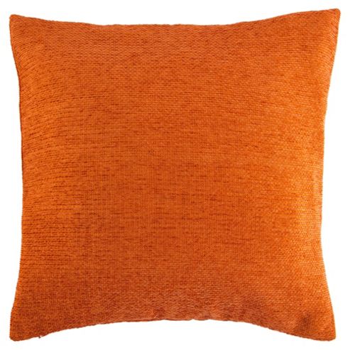 Image of Texture Chenille Cushion, Orange