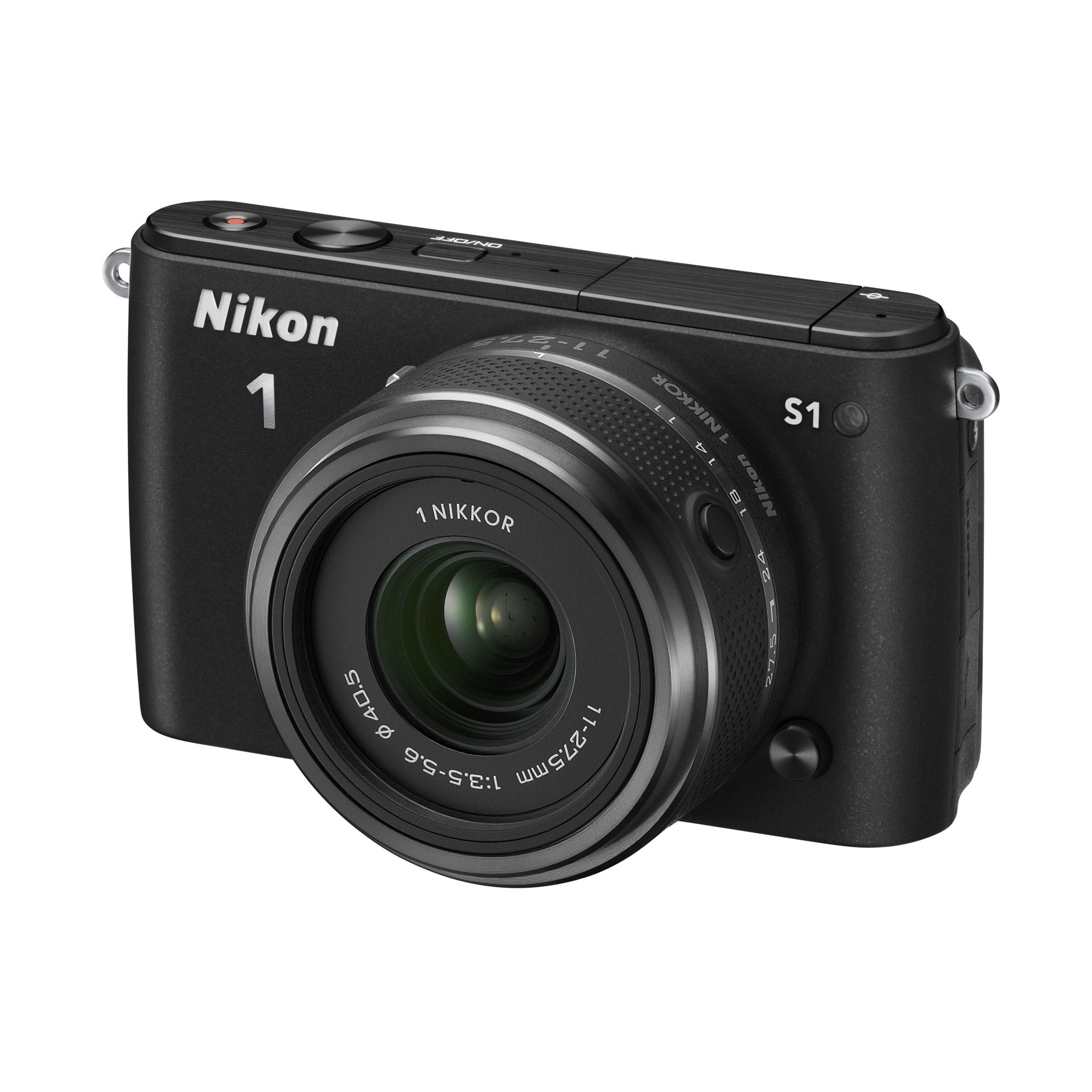 Tesco Direct Nikon 1 S1 Digital Camera, Black, 10.1MP, 2.5x Optical