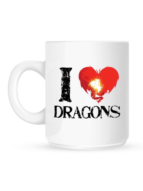 Image of I Love Dragons 10oz Ceramic Mug
