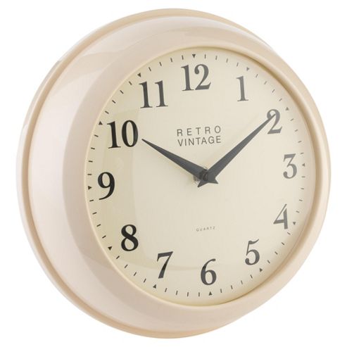 Image of Tesco Kitchen Clock, Cream