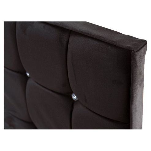 Image of Humza Amani Crystal X Upholstered Headboard - Brown - Single 3ft